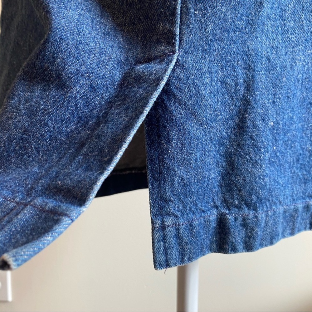 Vintage Ralph Lauren Denim High Neck Jean Dress - Picture 8 of 9